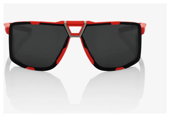 Lunettes de soleil 100% Eastcraft - Soft Tact Rouge - Verres Miroir Noir