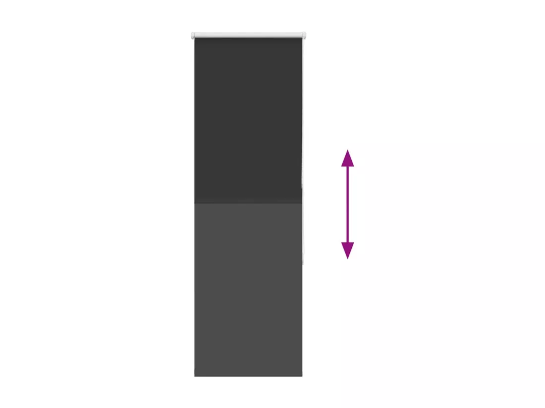 Store enrouleur occultant largeur du tissu 40,7 cm polyester