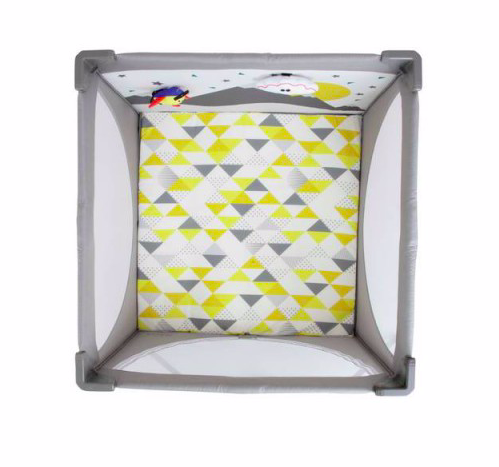 PARC FILET CHEER LITTLE EXPLORER - Blanc/Gris/Jaune