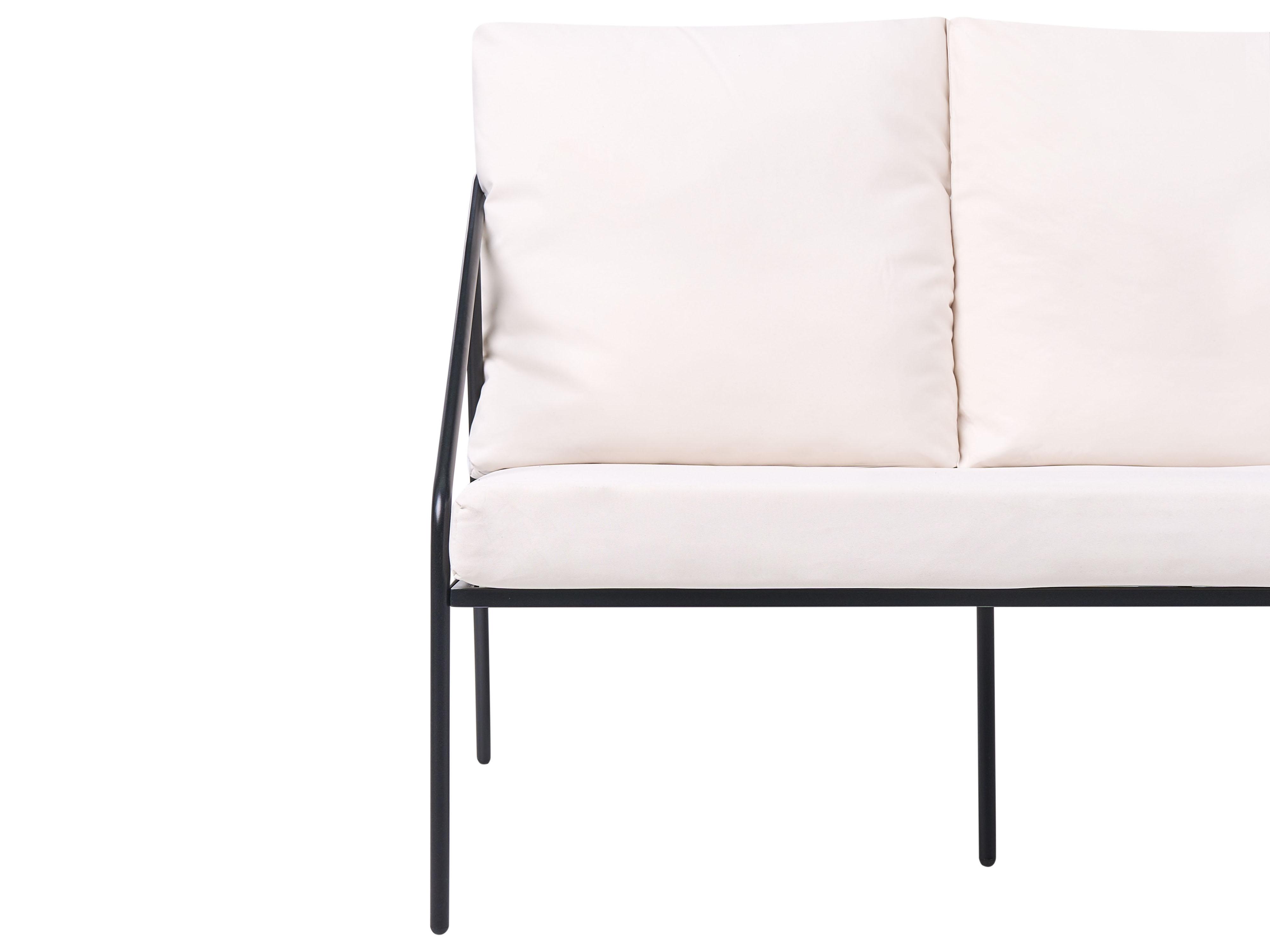 Loungeset met tafel 4-zits USTICA Metaal Zwart