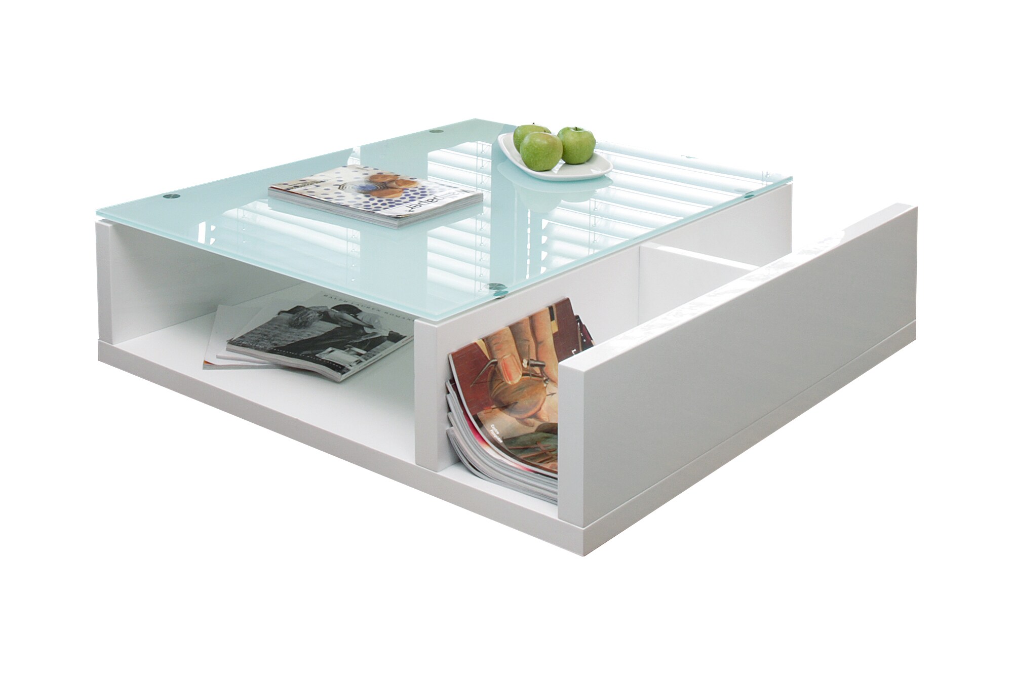Couchtisch 100x100 weiß Glastisch Beistelltisch Sofatisch Wohnzimmertisch Tisch