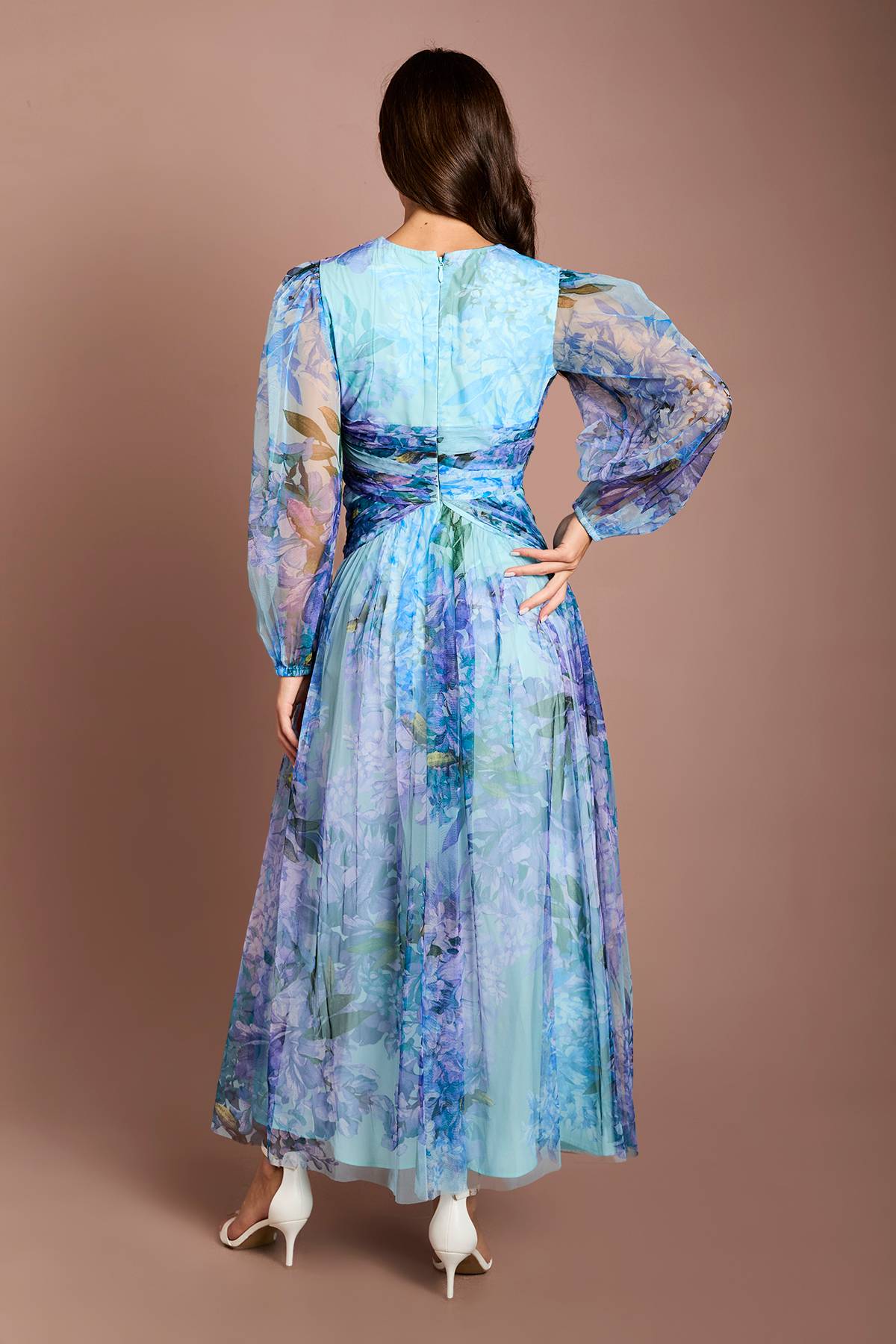 Coast Robe Mi-longue En Mesh Imprimé Fleuri Petite