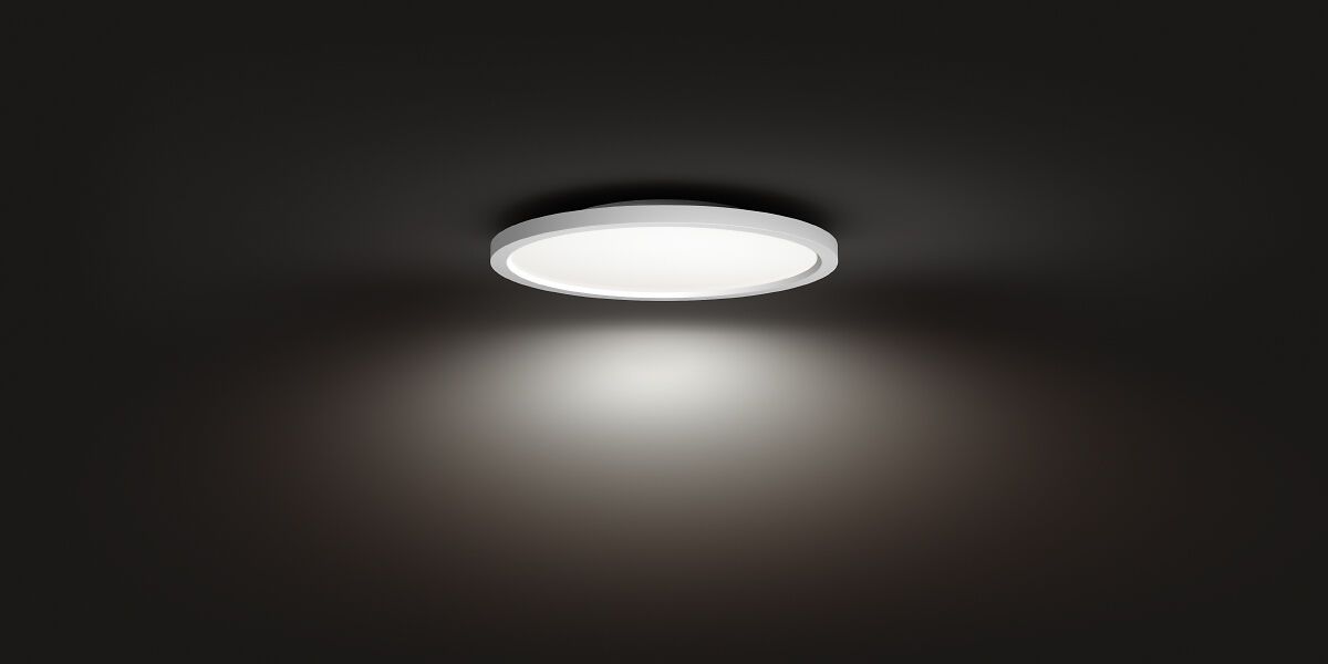 Philips hue AURELLE Wand- / Deckenleuchte - Weiss / B: 39.5 cm x T: 39.5 cm x H: 4.7 cm