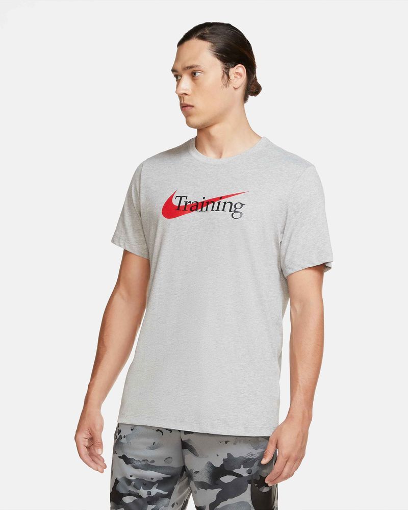 T-shirt de training Nike Dri-FIT Gris pour homme