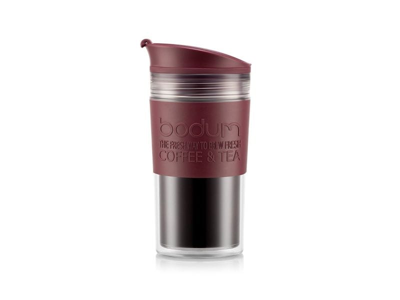 Bodum Travel Mug 0.35 l, Cranberry Doppelwandiger Reisebecher
