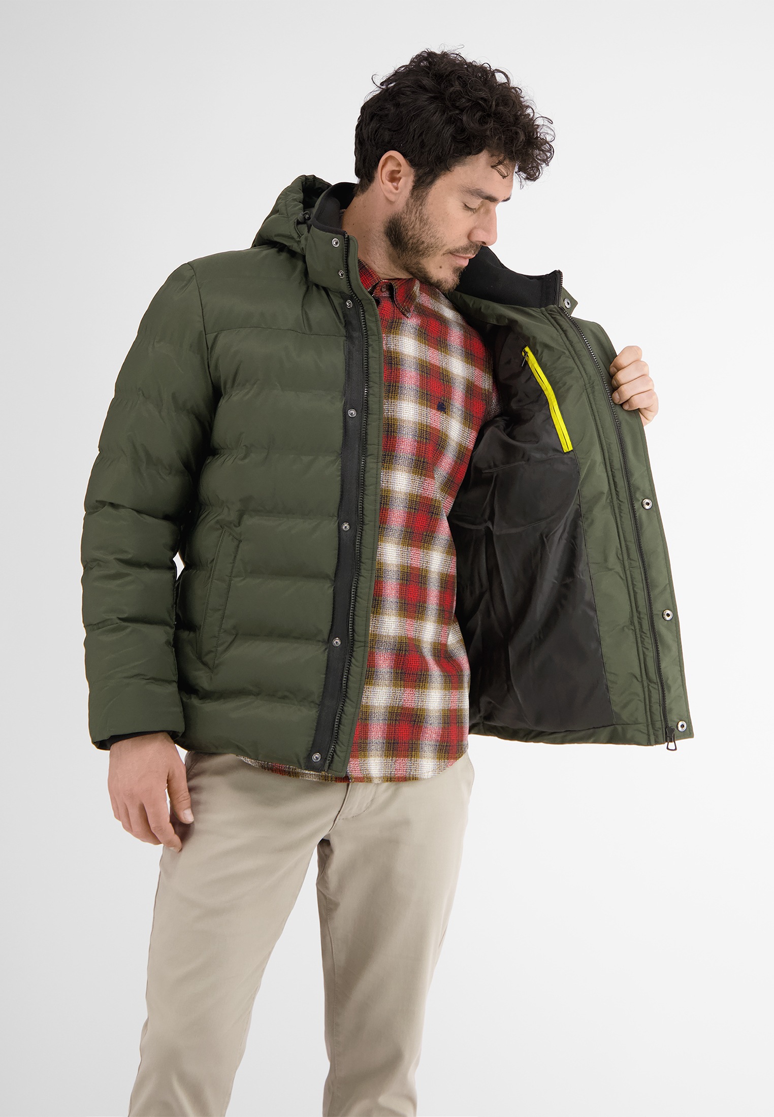 LERROS Steppjacke »LERROS Kapuzenjacke« mit Kapuze