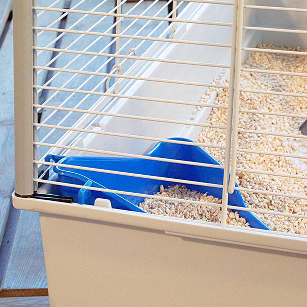 Ferplast cage pour fûrets furet tower, structure verticale sur plusieurs étages, roues et accessoires inclus, métal vernis gris et