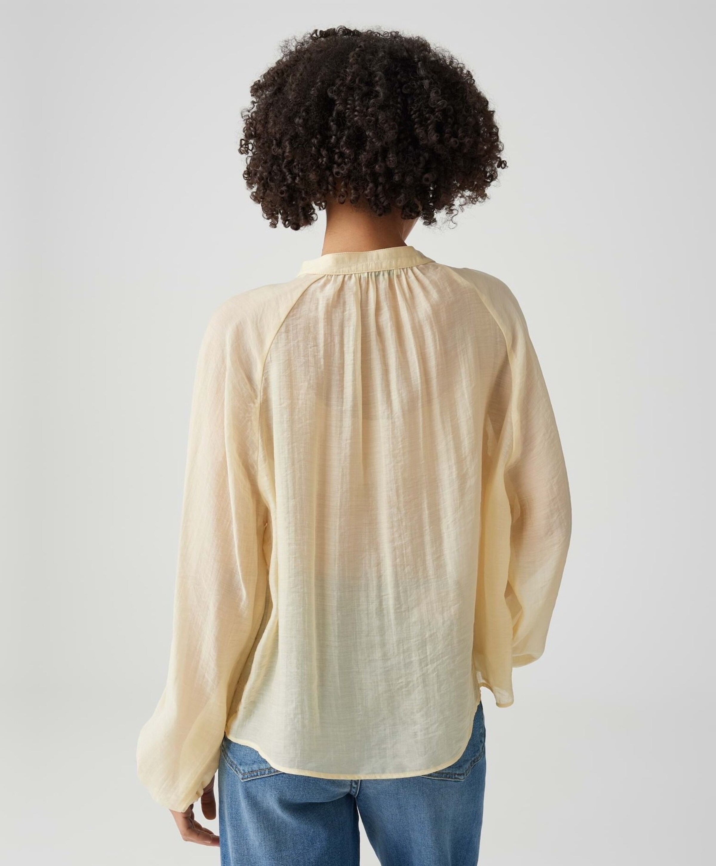 OPUS Dames blouse geel