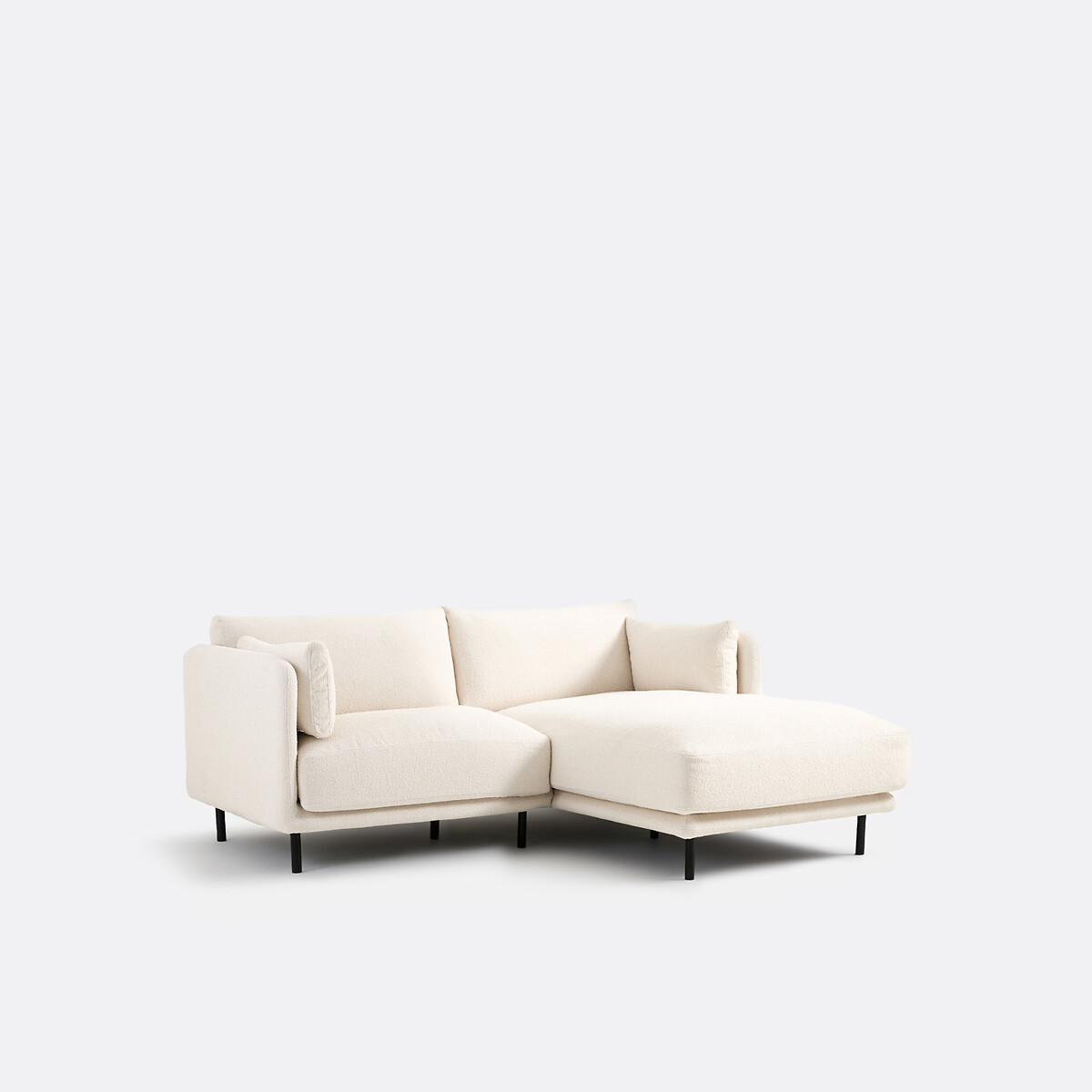LA REDOUTE INTERIEURS<br>Sofá retangular compacto, tecido atoalhado fino, Victor