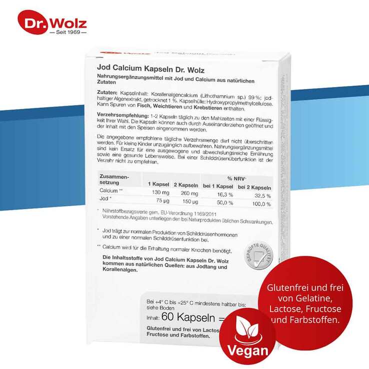 Jod Calcium Kapseln Dr. Wolz, 60 St