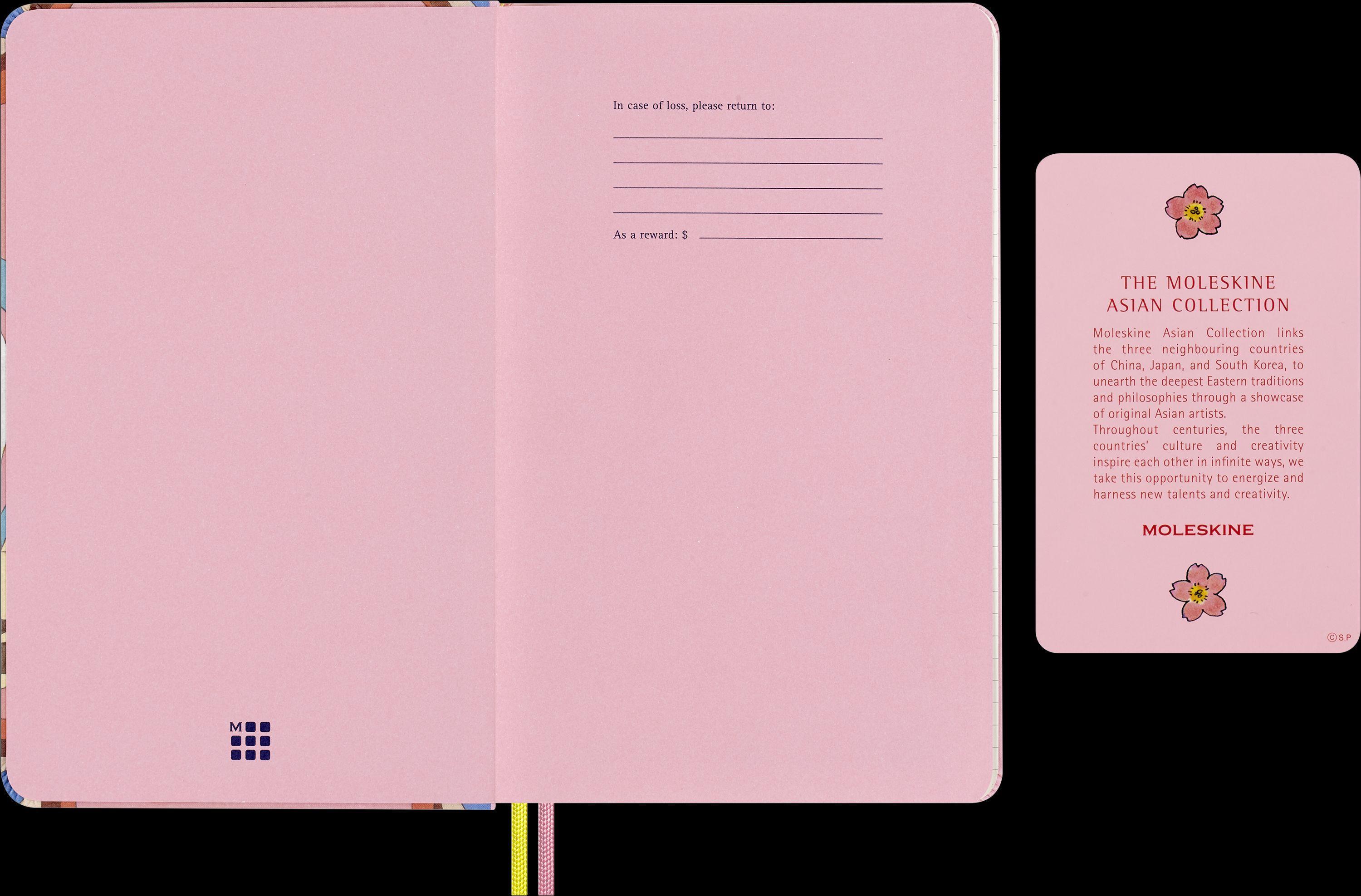 Moleskine Sakura 18 Monate Wochen Notizkalender 2024/2025, L/A5