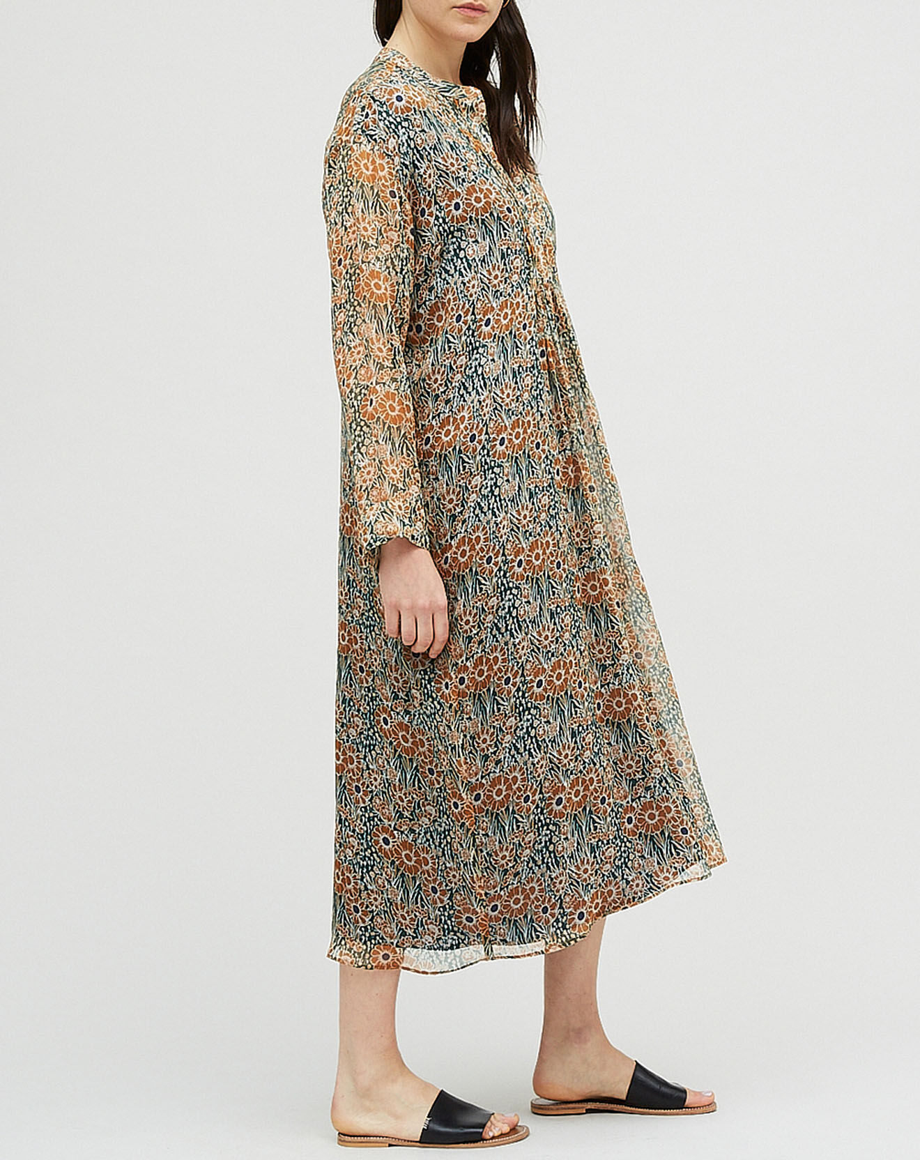Chloé Stora Robe 100% Soie Nils verte