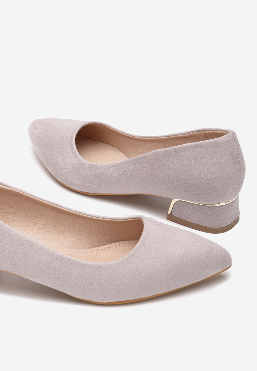 Chaussures à petit talon gris Lexie