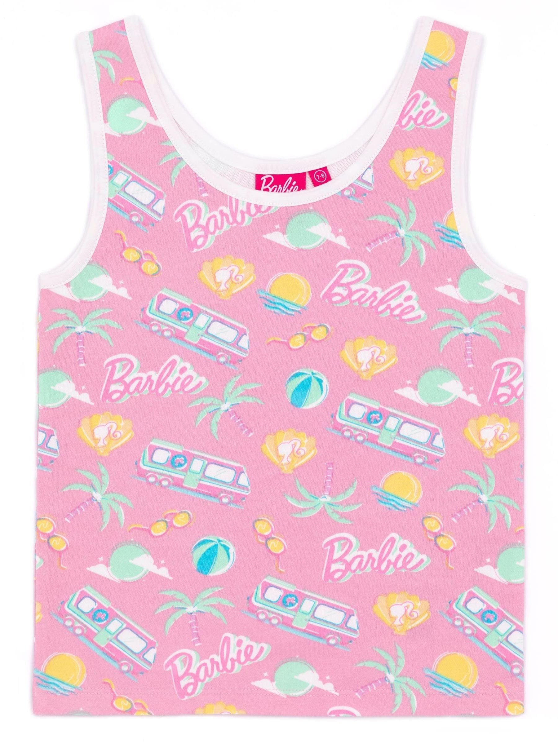 Roze - Vanilla Underground Barbie 2-delige meisjesset van top en short