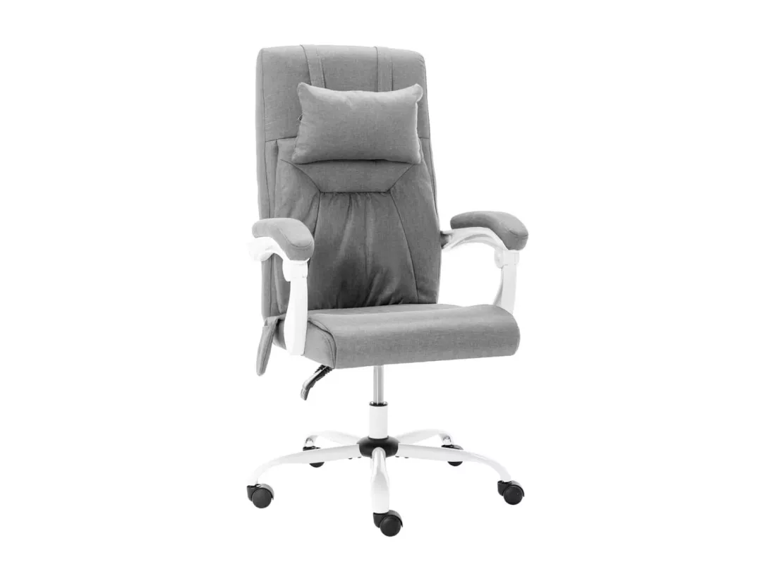 Prolenta Premium - Chaise de bureau de massage Gris Tissu