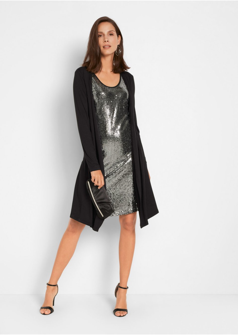 Robe style double épaisseur en viscose