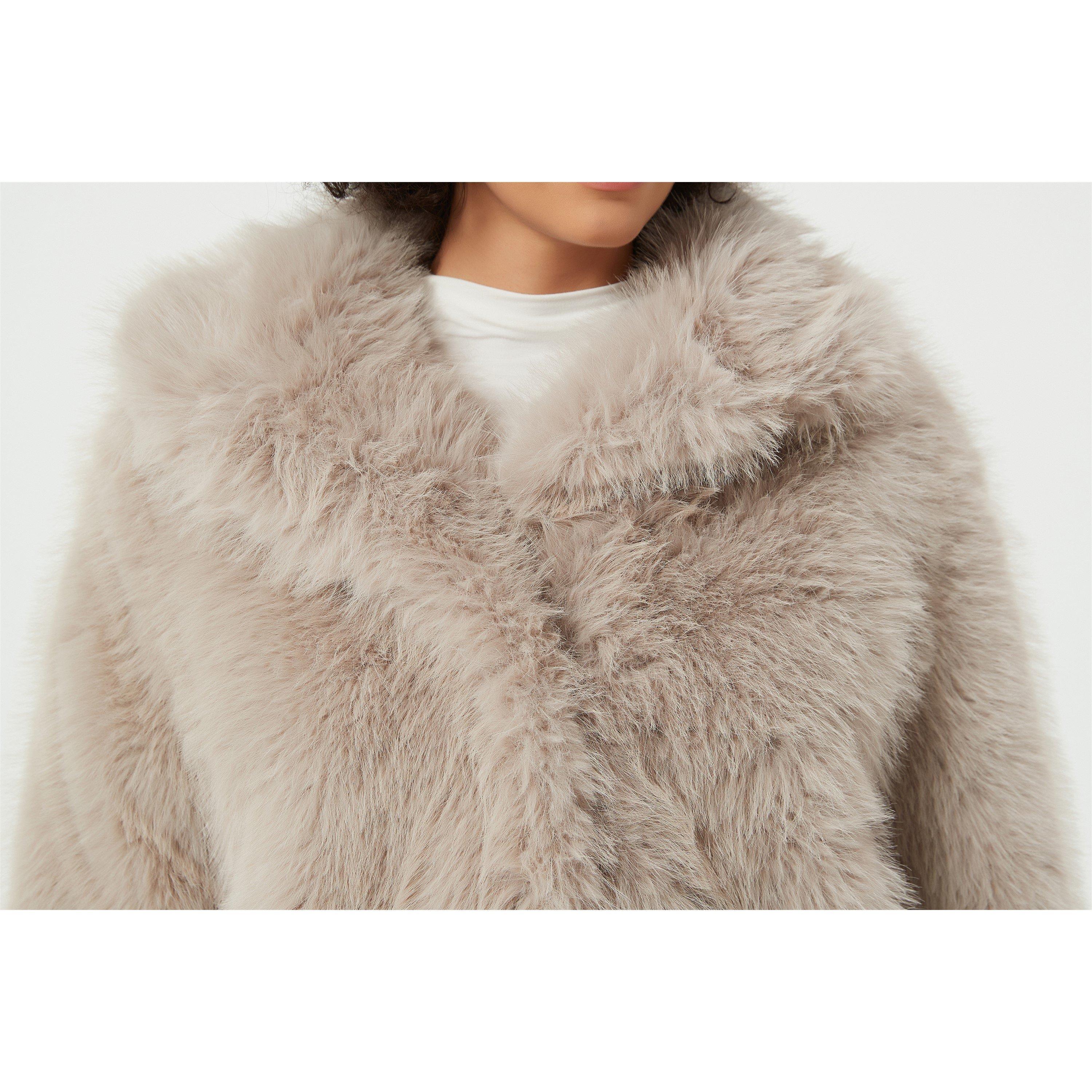 Be You B Faux Fur Fluffy Coat