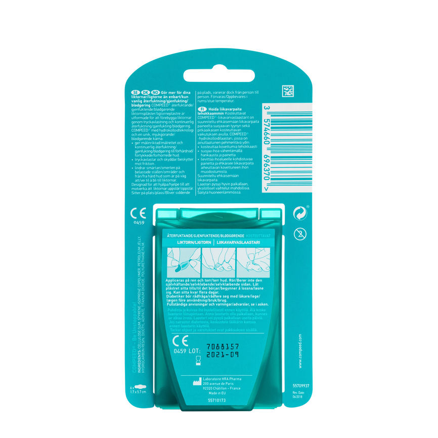 Compeed fuktighetsgivende liktornplaster 6 stk