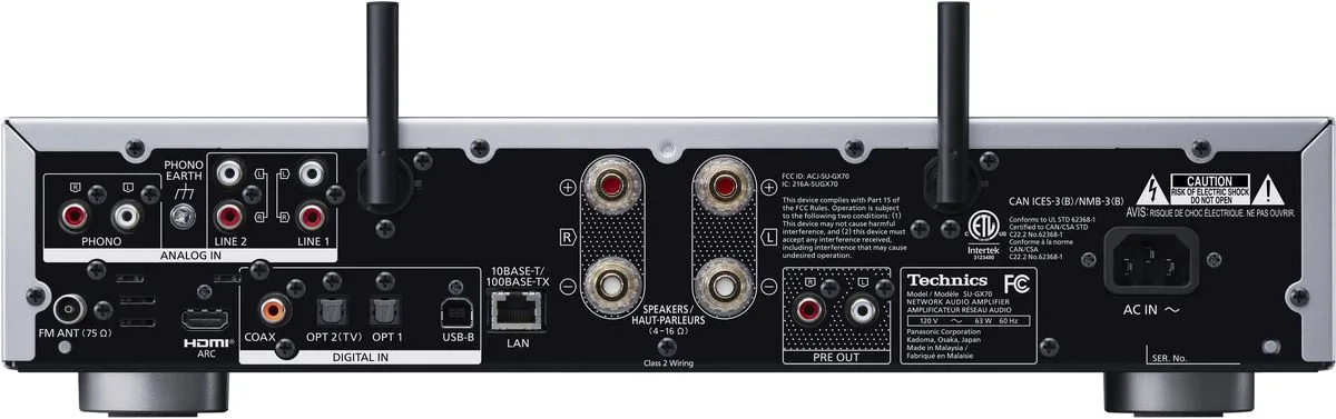 Technics SU-GX70EG-S Silver Amplis hi-fi stéréo