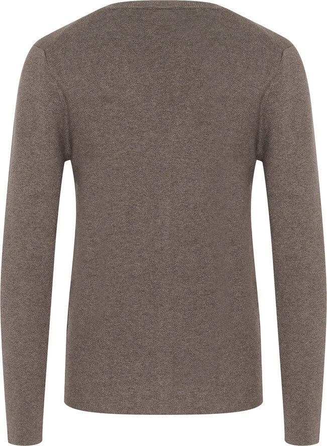 Soaked in Luxury SLPina V-Neck Cardigan Major brown melange