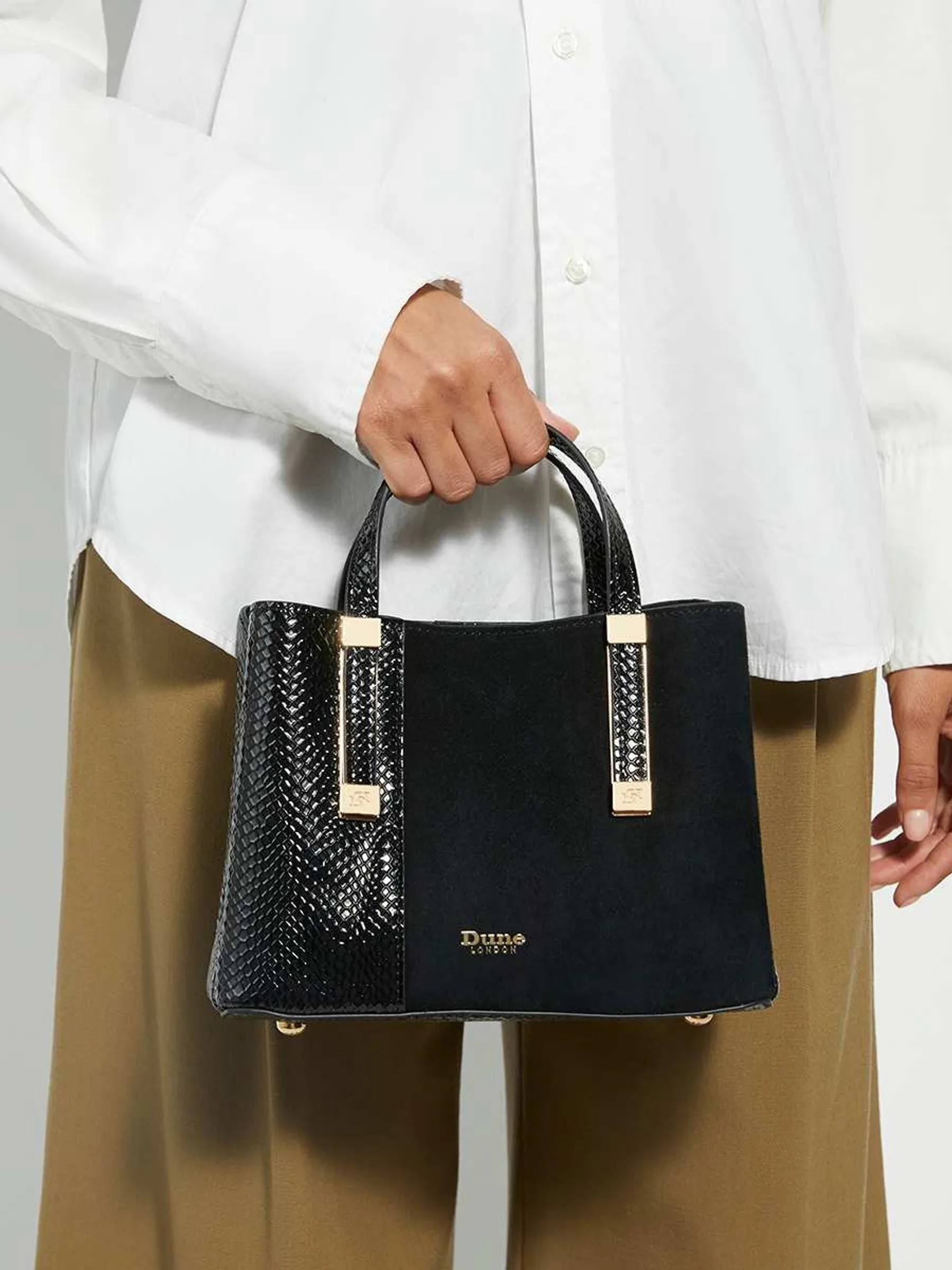 Zwart - Dune London Dinkydorry Tote Bag