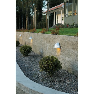 Konstsmide buitenlamp Torino flush gegalvaniseerd 28cm