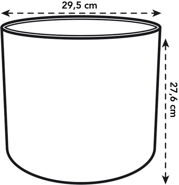 Elho bloempot B. for soft wit D 29,5 H 27,6 cm