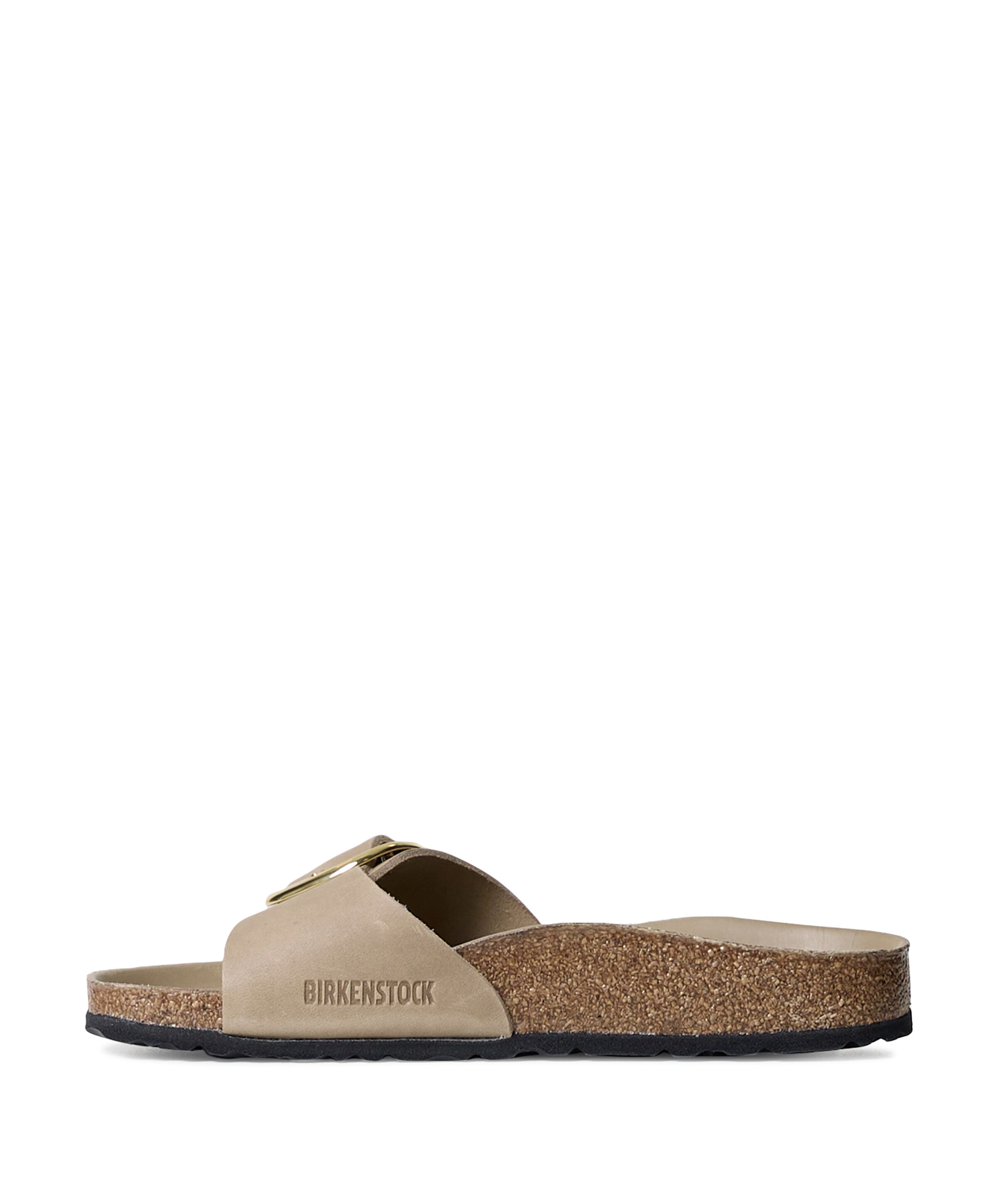 Birkenstock Madrid Big Buckle dames slippers bruin