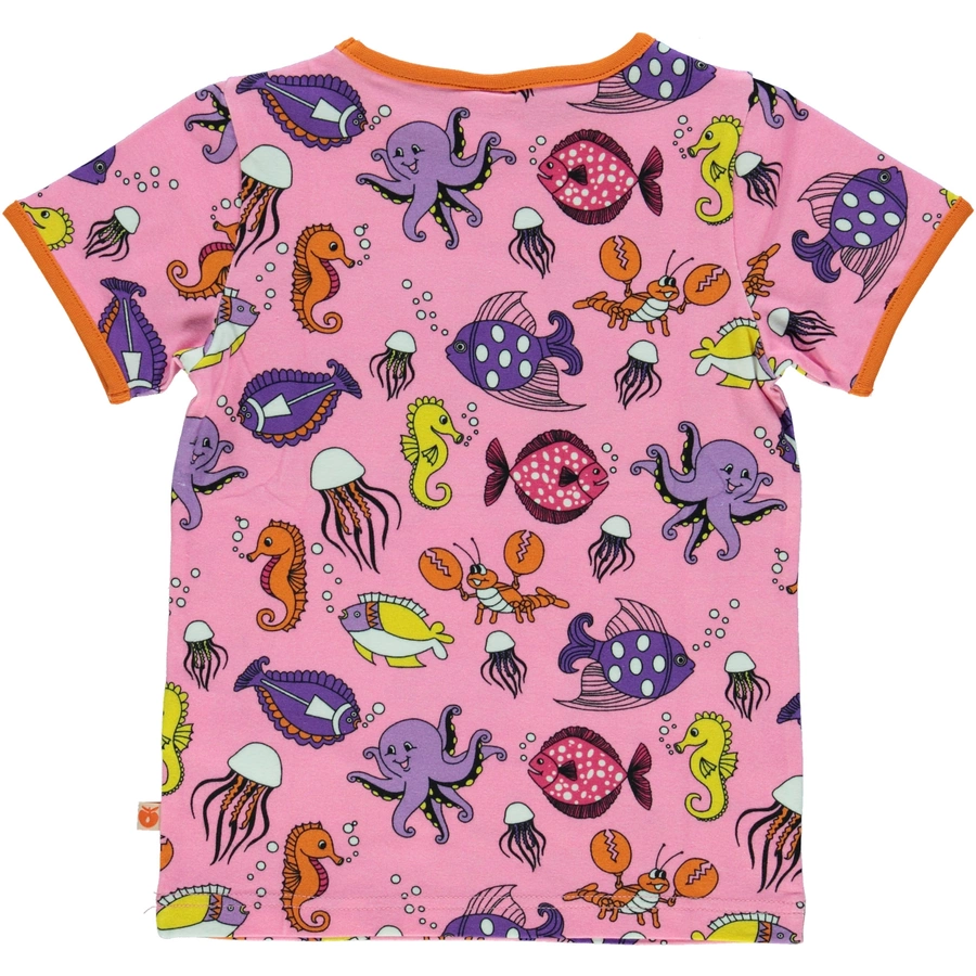 Smafolk T-Shirt Fish sea pink
