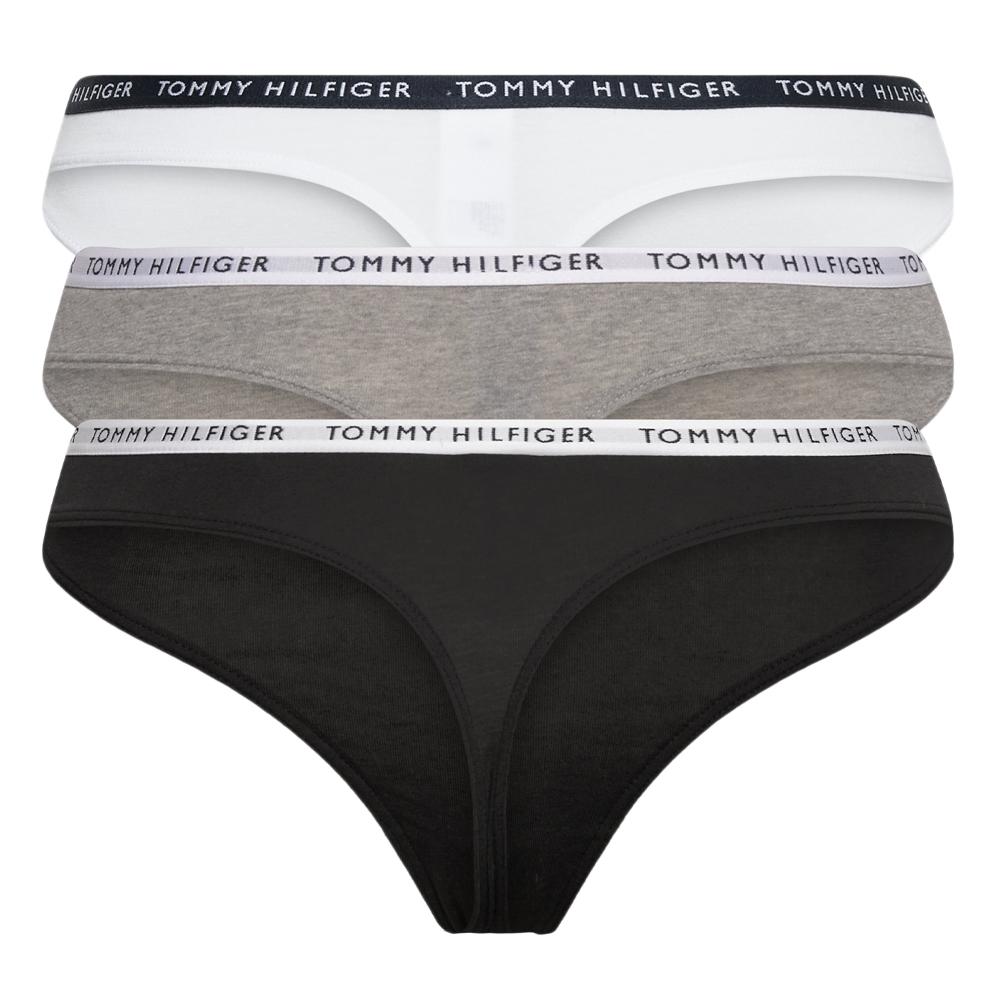 Tommy Hilfiger x3 Strings Gris/Blanc Femme Tommy Hilfiger UW0UW02829
