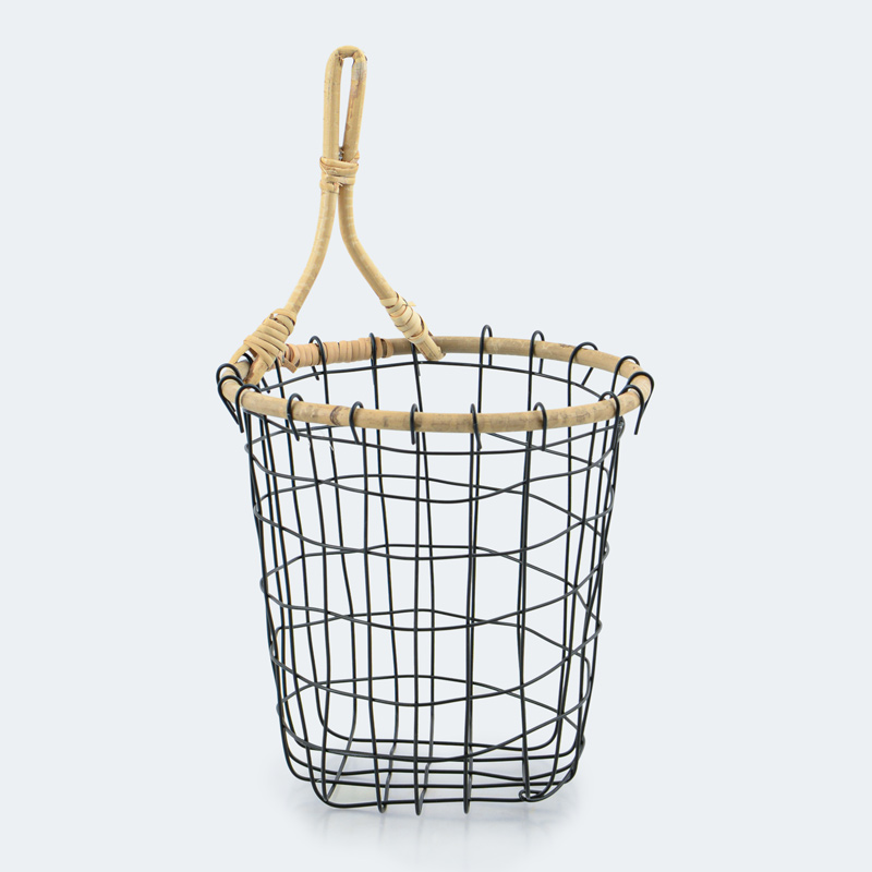 Panier rond en métal