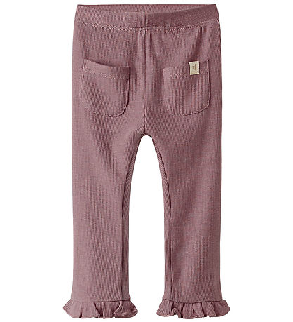 Lil' Atelier Leggings - Rib - NbfDarla - Nostalgie Rose