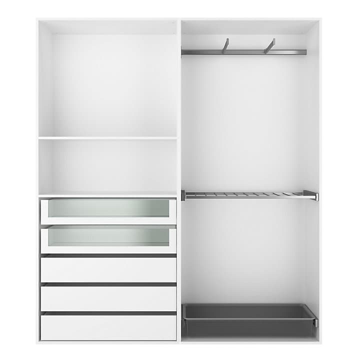 Dressing ouvert blanc GoodHome Atomia H. 225 x L. 200 x P. 45 cm
