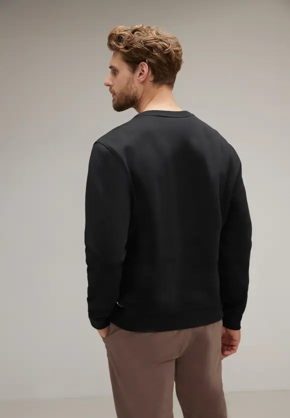 Pullover mit Wording - Black