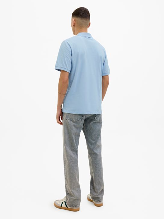 JACK & JONES Polo-Shirt Blau