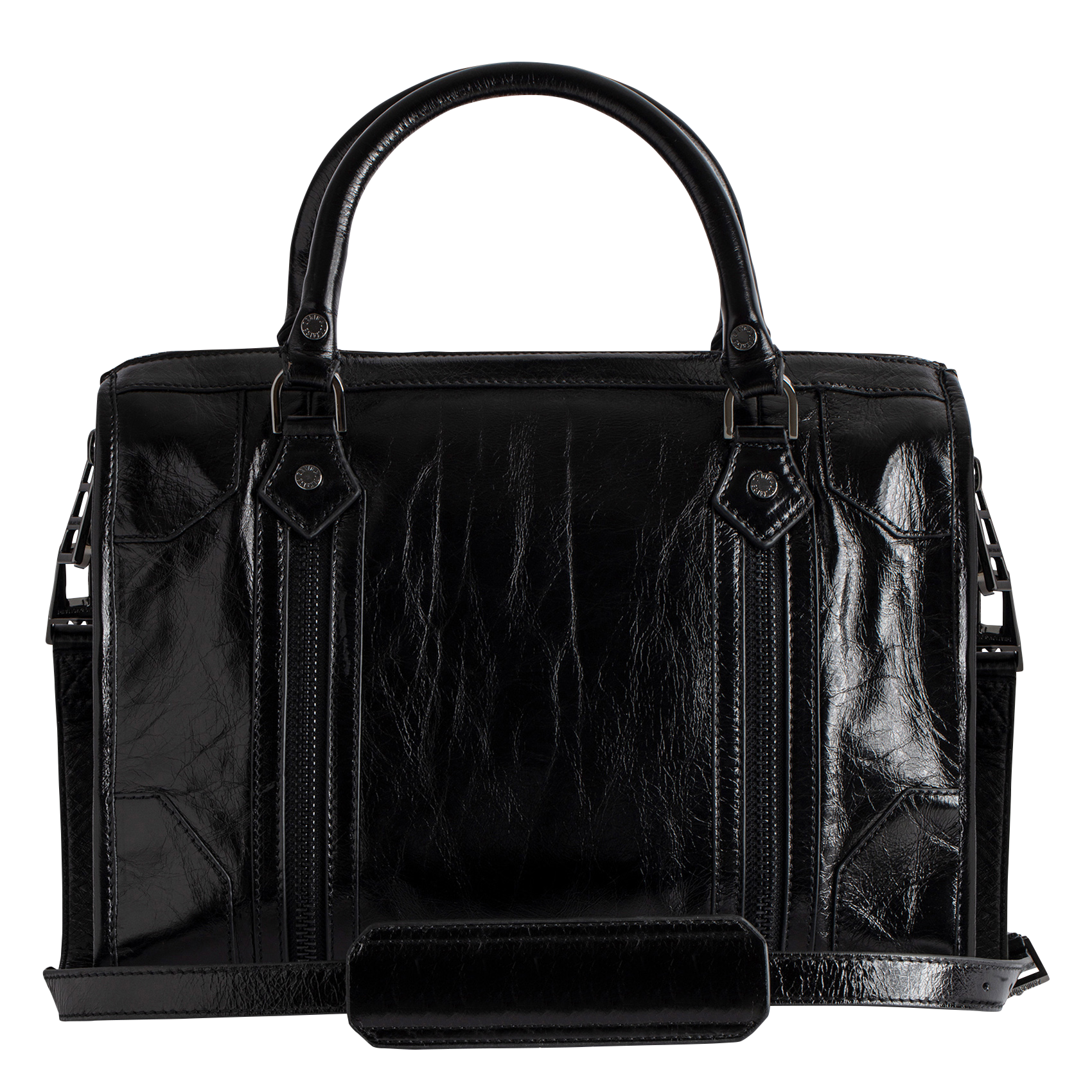SUNNY MEDIUM 2 - Sac porté main en cuir | Noir