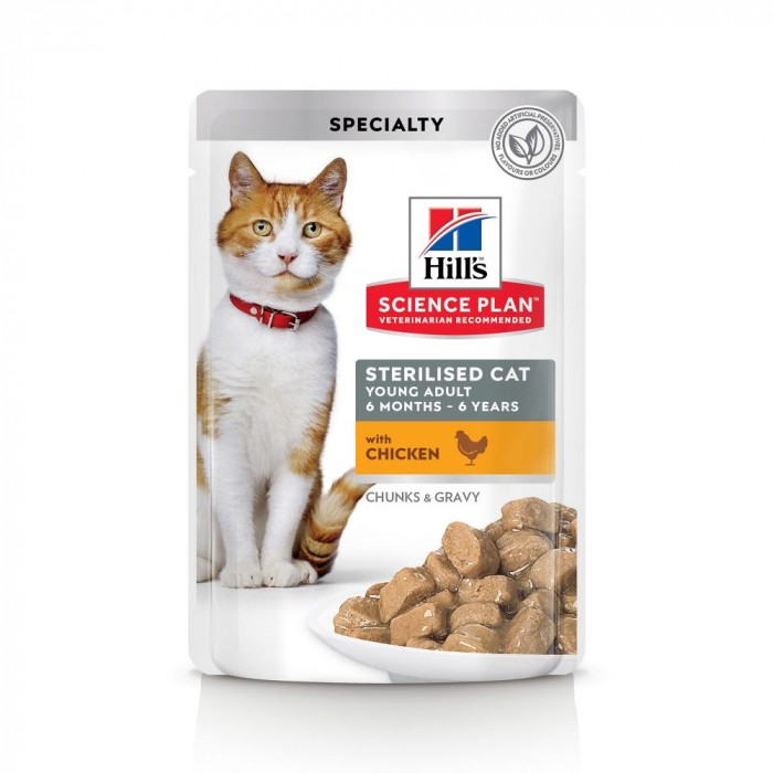 HILL'S Science Plan Sterilised Adult en Sachets - Pâtées pour chat