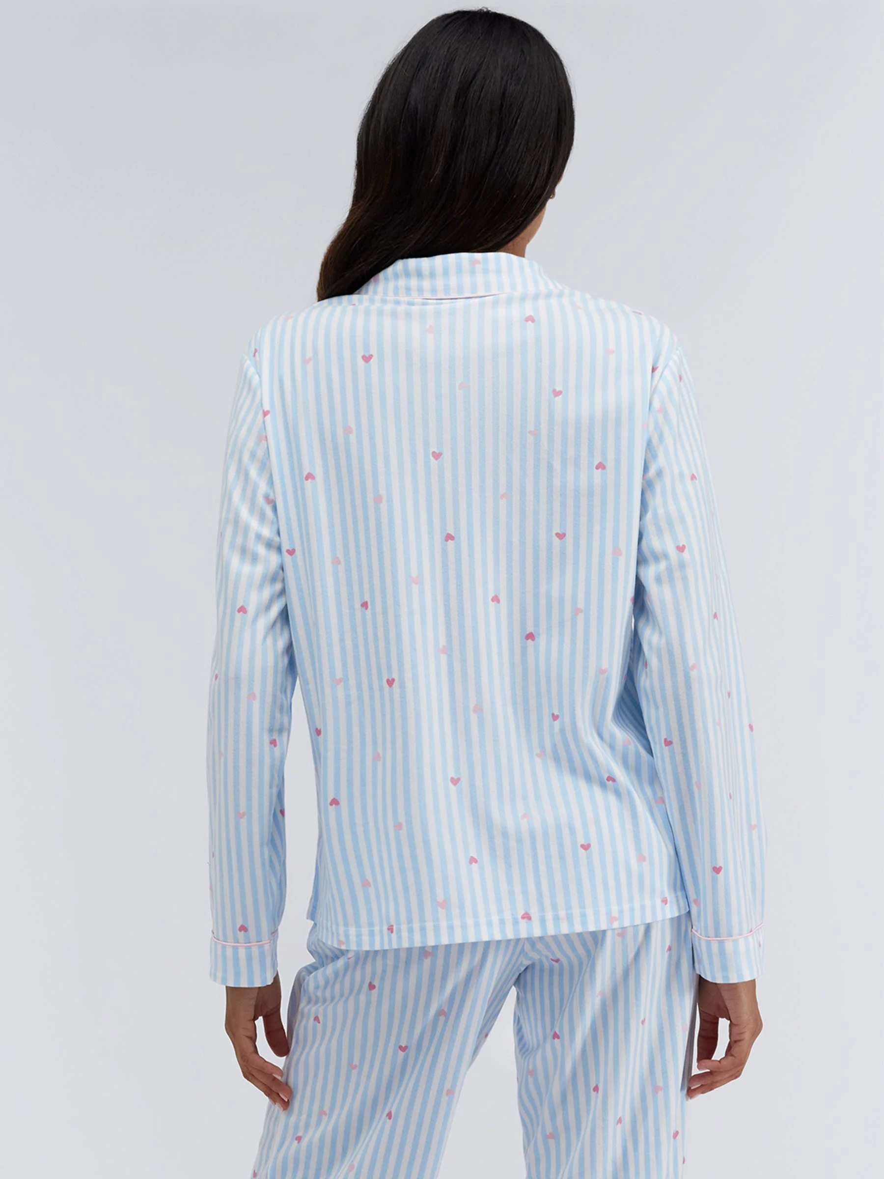 Blue Stripe Heart - Boux Avenue Pyjamas In a Bag