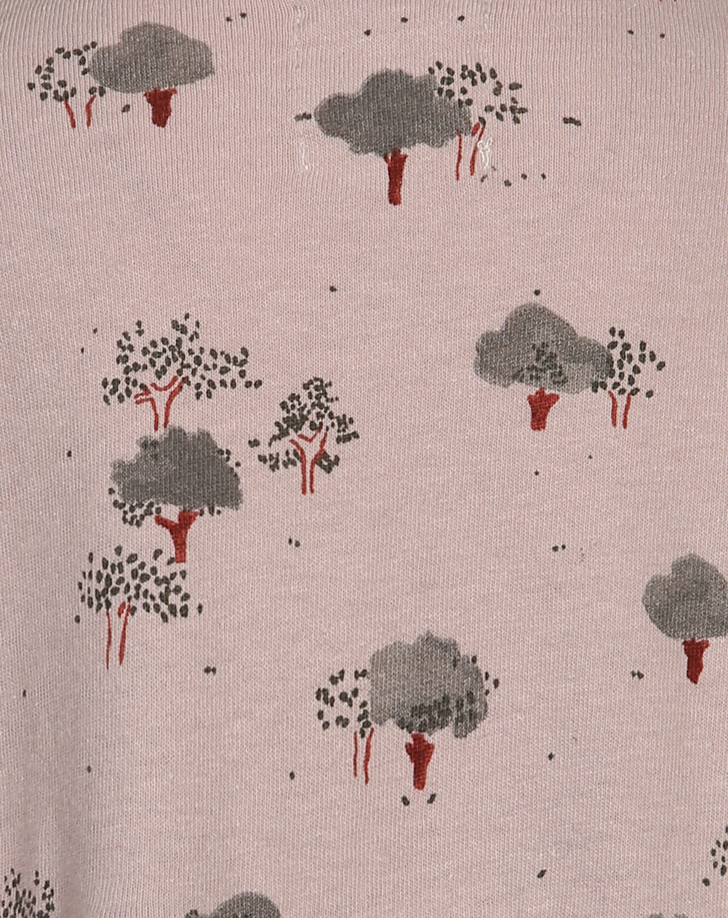 Langarmshirt PRINTED mit Leinen in cor de rosa