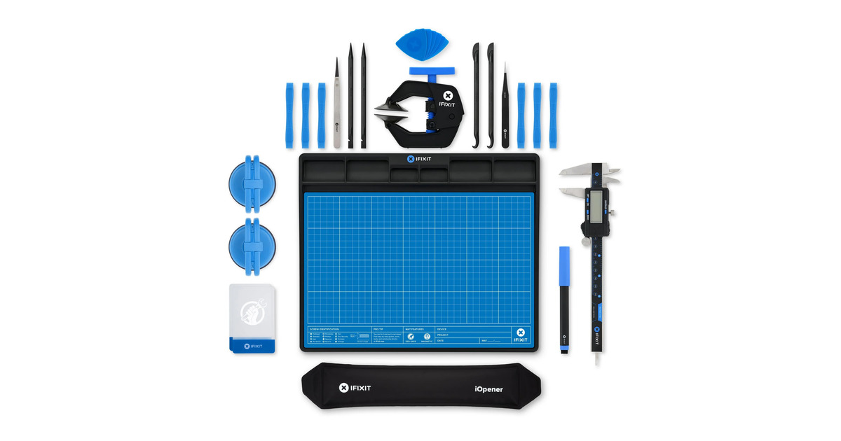iFixitPro Tech Disassembly Module gereedschapsset  (Zwart/blauw)