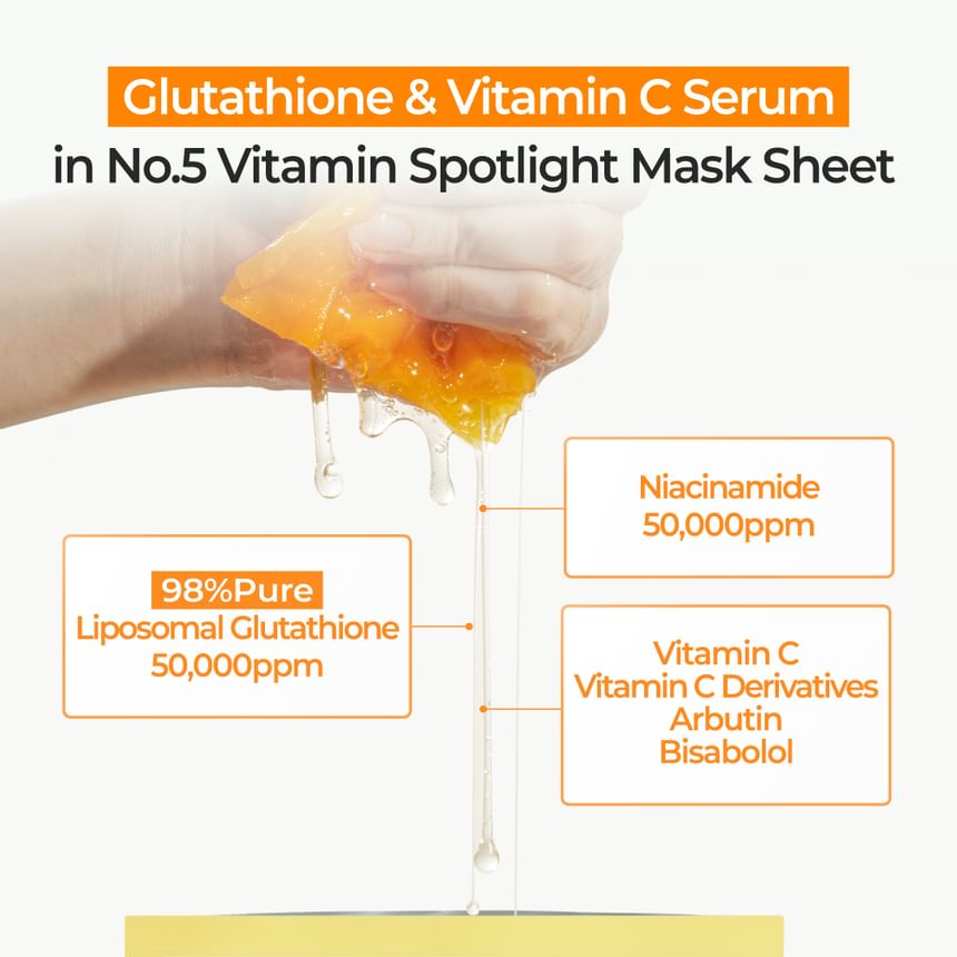 numbuzin - Nr. 5 Vitamin Spotlight Sheet Mask