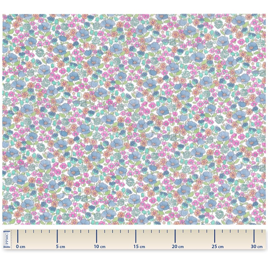 Tissu Coton Au Mètre Pastel Fleuri