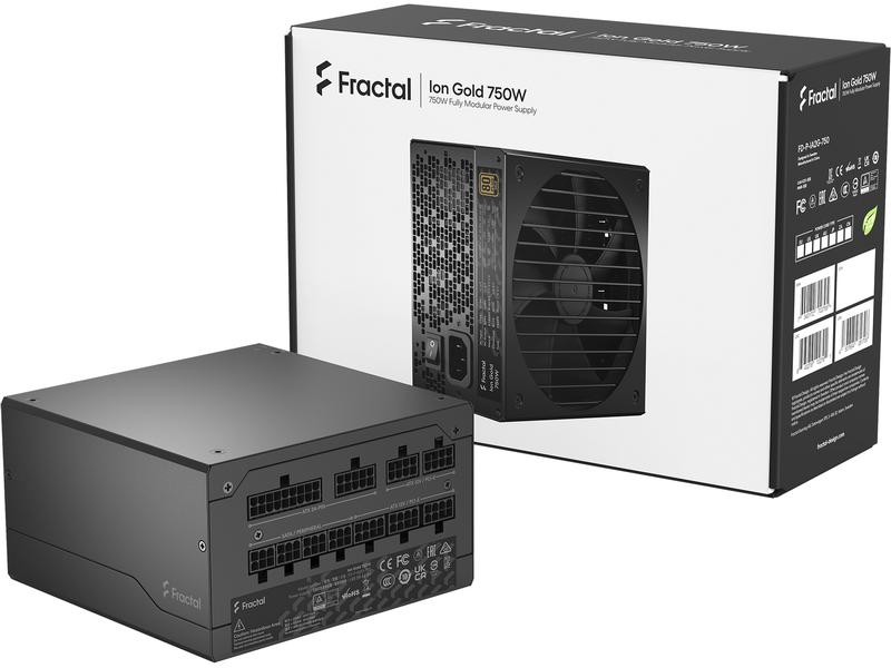 Fractal Design Netzteil Ion Gold 750 W Vollmodulares 750 W ATX-Netzteil