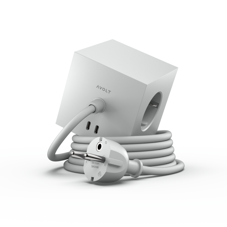 Avolt Mehrfachsteckdose Square 1, USB-C & Magnet