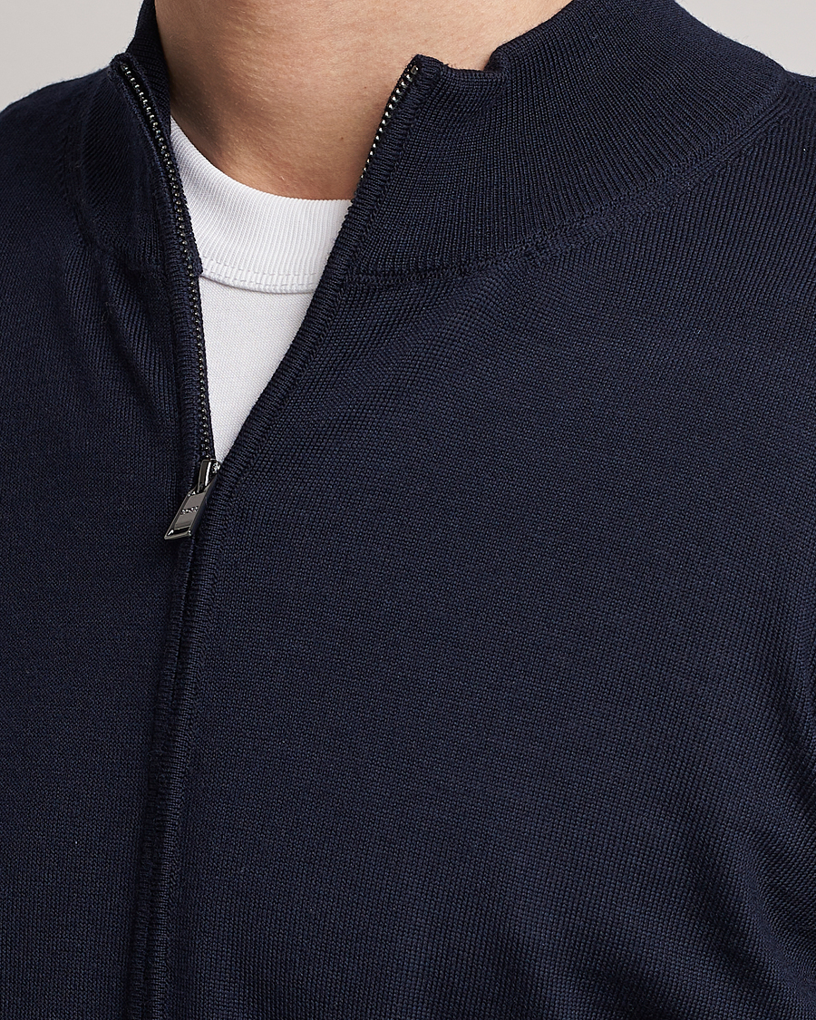 Balonso Full-Zip Sweater Dark Blue