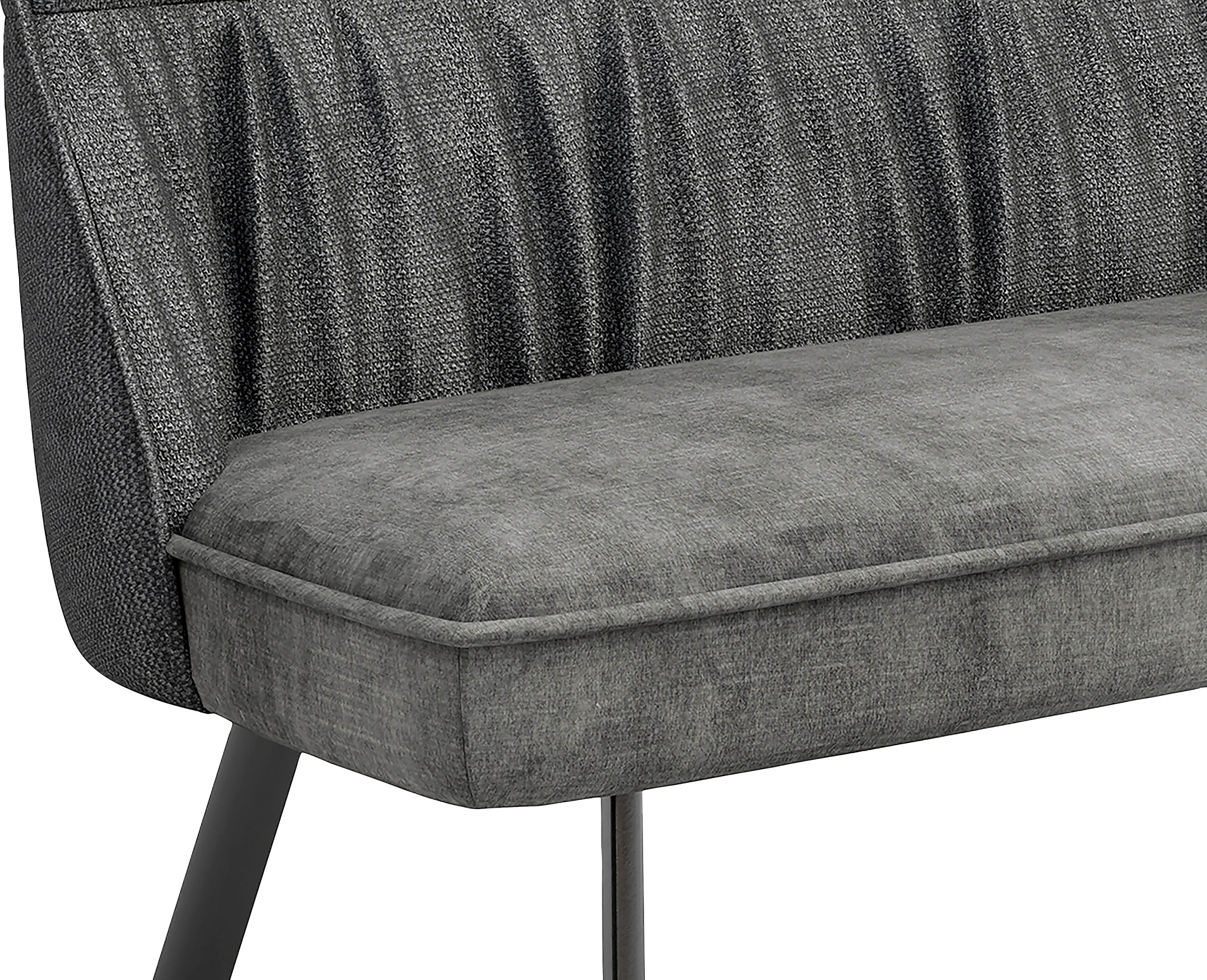 byLIVING Polsterbank »California« 1 Stk. tlg. 180 cm Bank, Webstoff und Vintage Samt mit gemütlicher Nosaqfederung