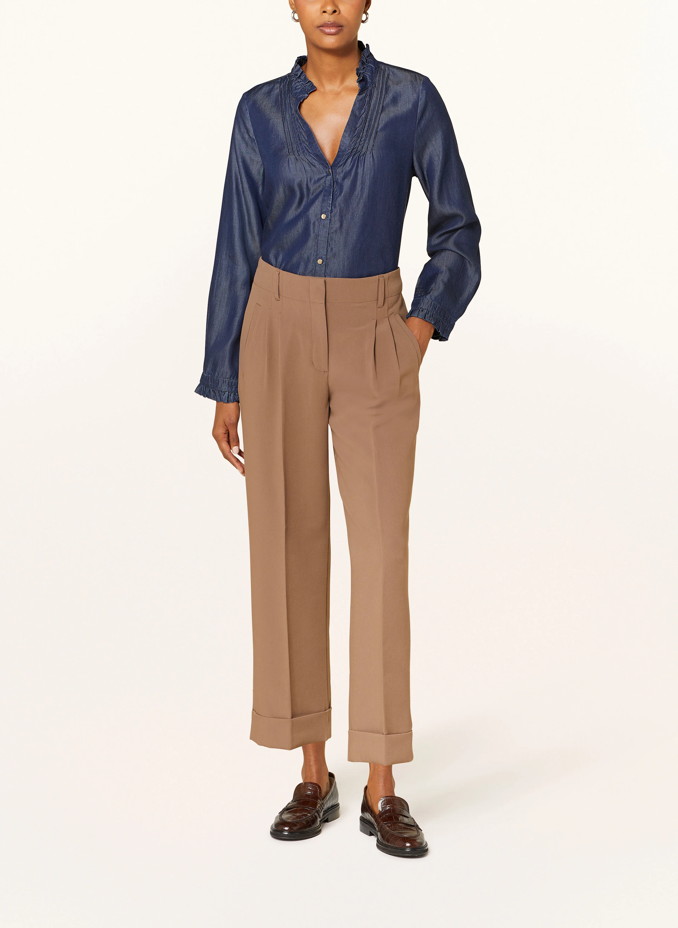 s.Oliver BLACK LABEL Bluse in Jeansoptik
