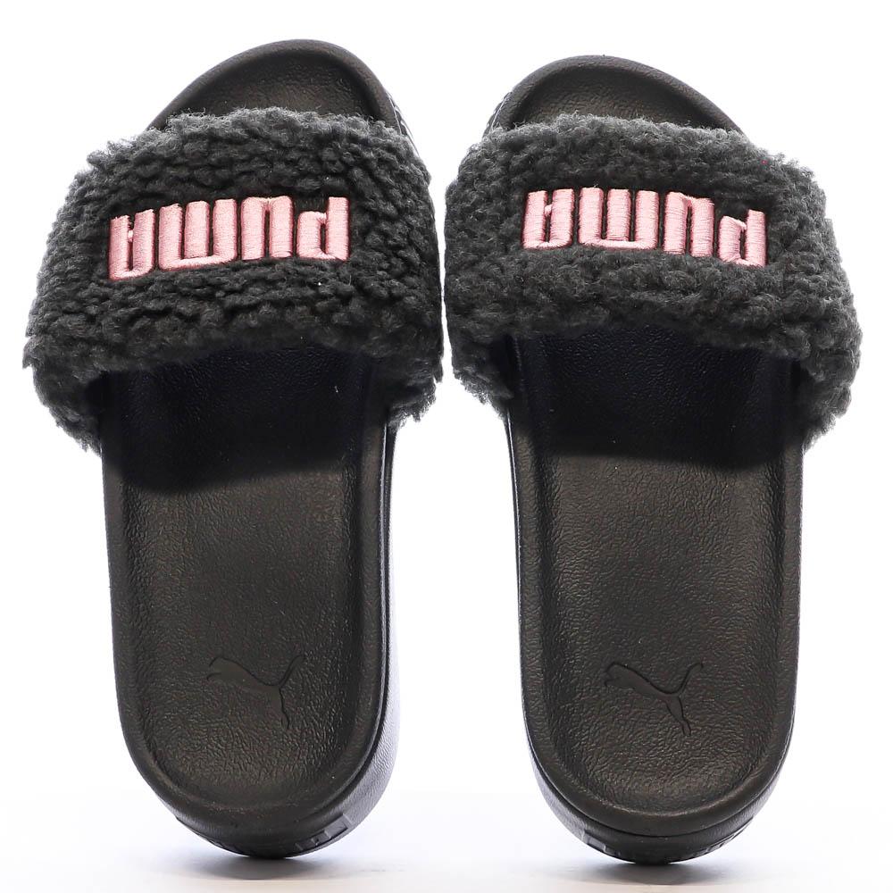 Puma Claquettes Noires/Roses Femme Puma Marshmal