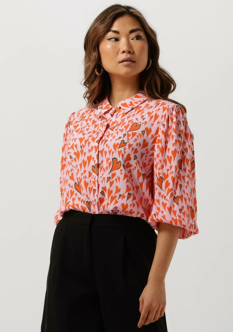 POM AMSTERDAM roze pom amsterdam blouse blouse 7228
