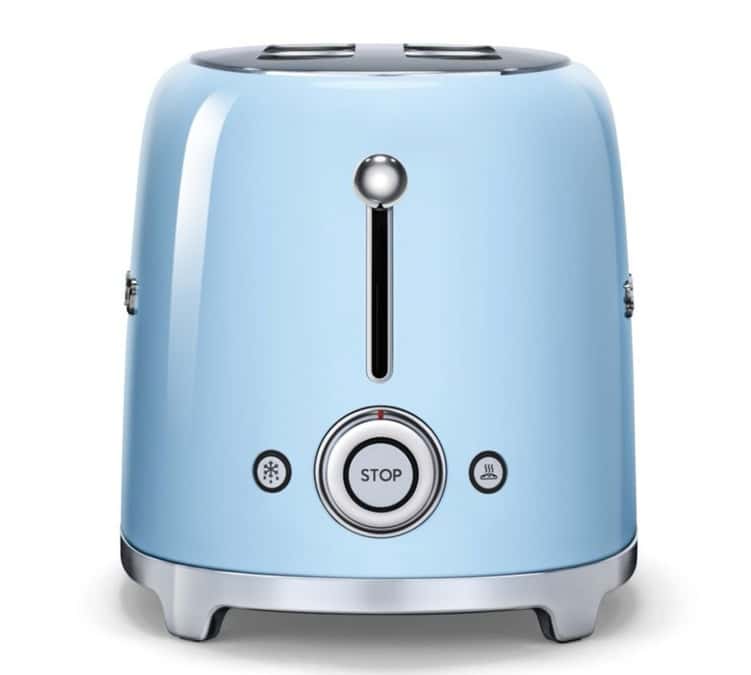 Grille-pain TSF02PBEU 4 tranches Bleu Azur - SMEG